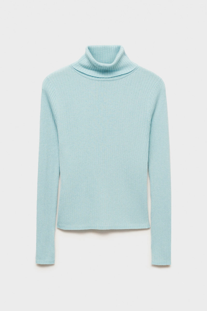 Pull col montant Bleu - MANGO