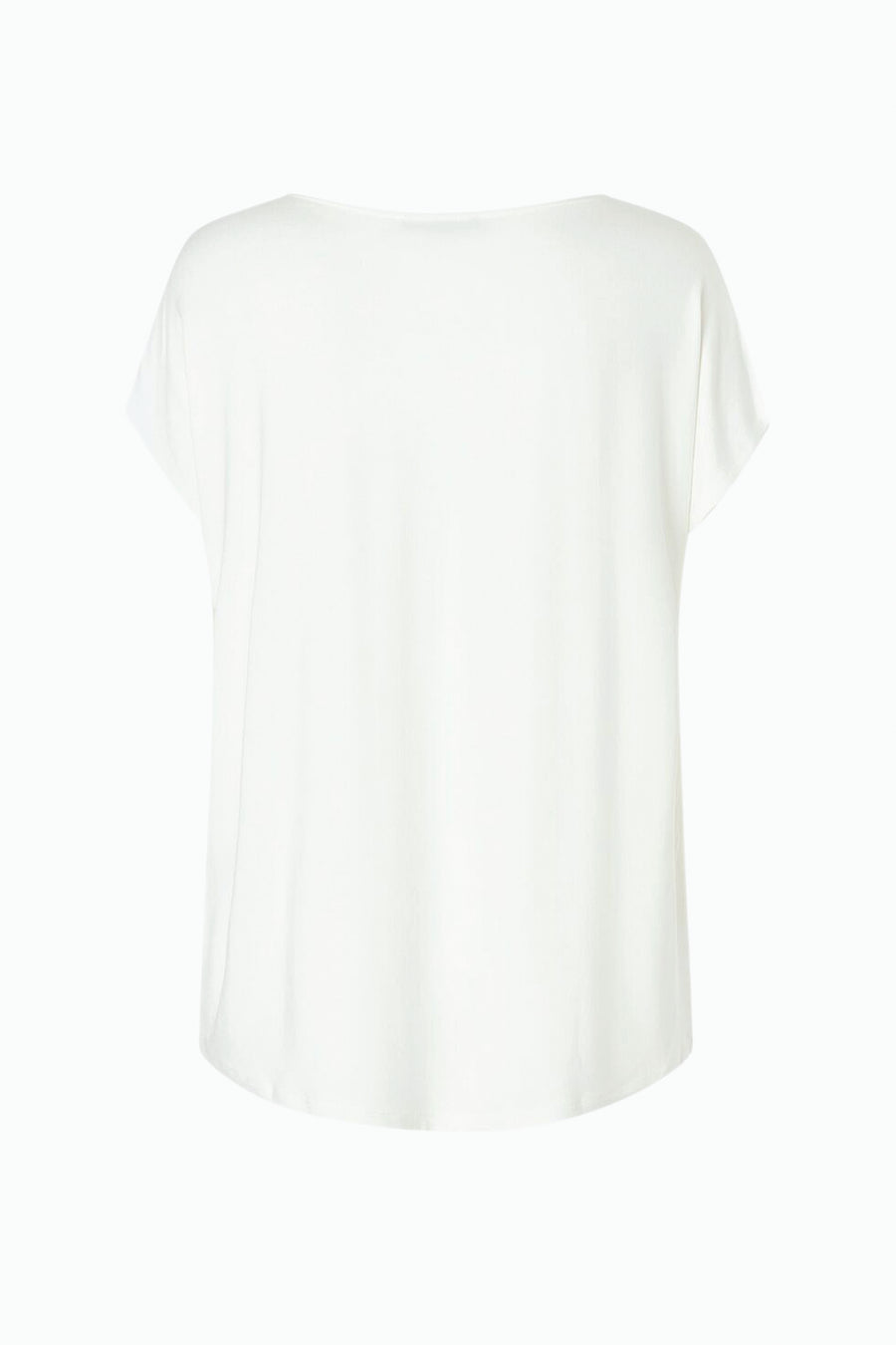 T-shirt écru à manches courtes de MORE & MORE, coupe ample sur fond blanc.