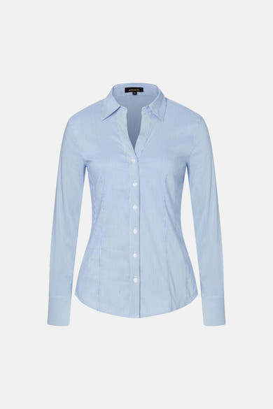 Blouse met lange mouwen - Blauw