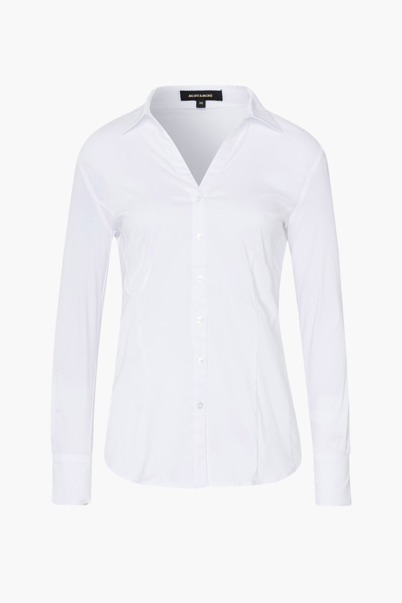 Chemisier (manches longues) Blanc - MORE & MORE