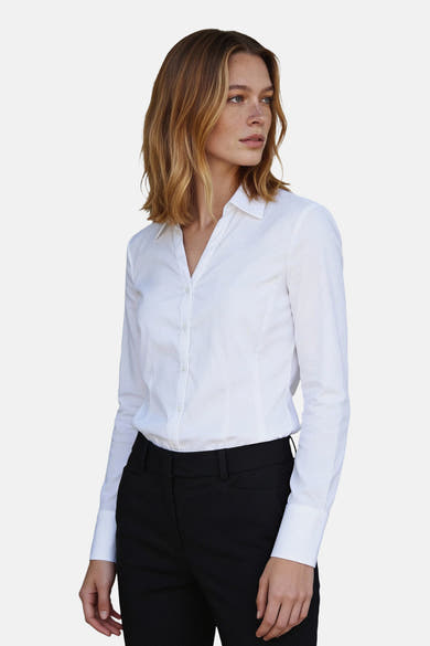 Chemise &agrave; manches longues - blanc