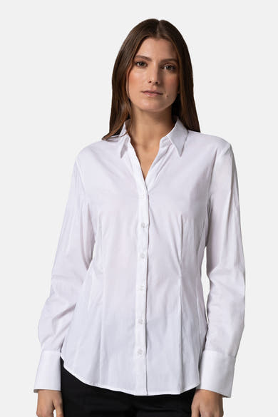 Chemise &agrave; manches longues - blanc