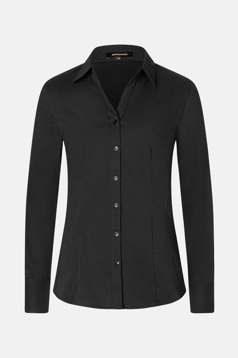 Hemd met lange mouwen - zwart