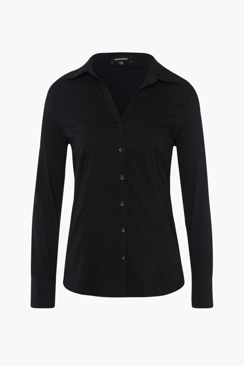 Hemd met lange mouwen - zwart