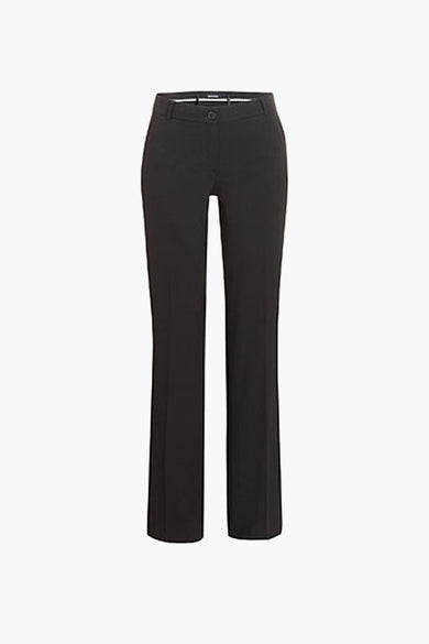 Chino noir 7/8 de MORE & MORE, coupe droite et fermeture boutonnée.