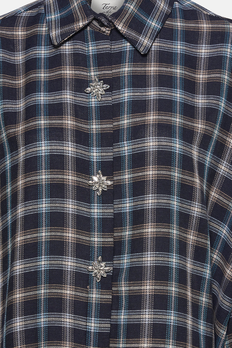 Hemd met lange mouwen - Blauw