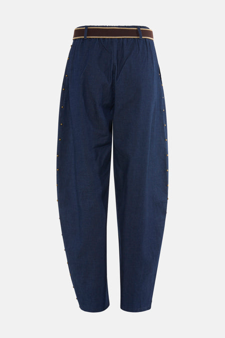 Chino dark blue denim - Terra di Siena