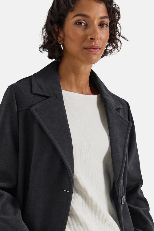 Korte jas blauw - STREET ONE