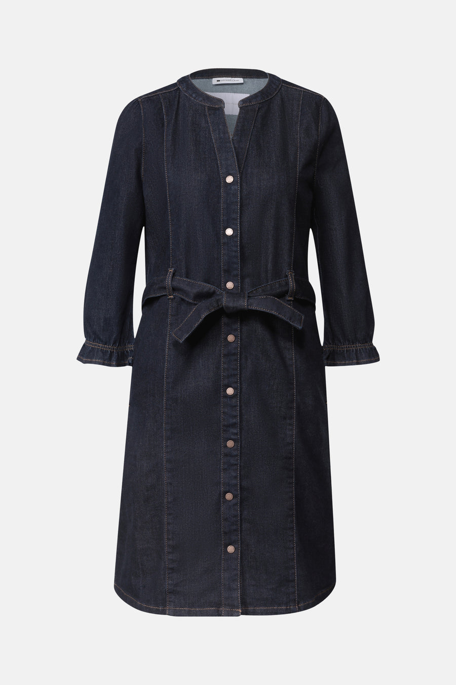 Kleedje met lange mouwen - dark blue denim