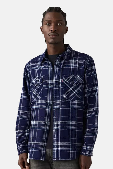 Hemd met lange mouwen - blauw