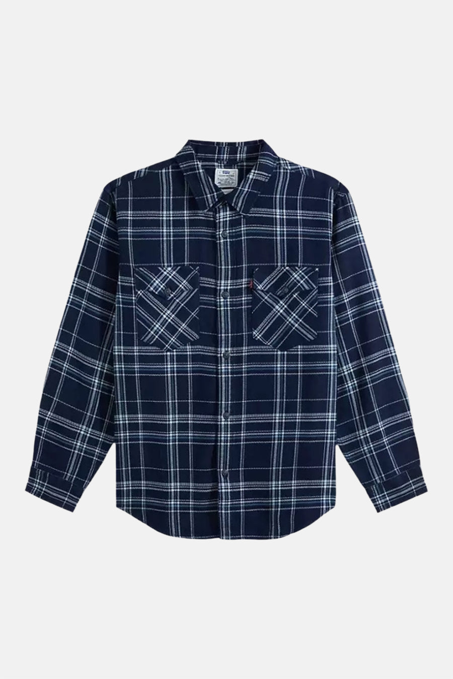 Chemise à manches longues bleu marine à carreaux blancs Levi's®
