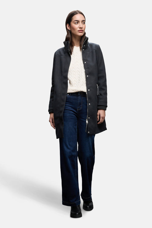 Lange jas blauw - STREET ONE