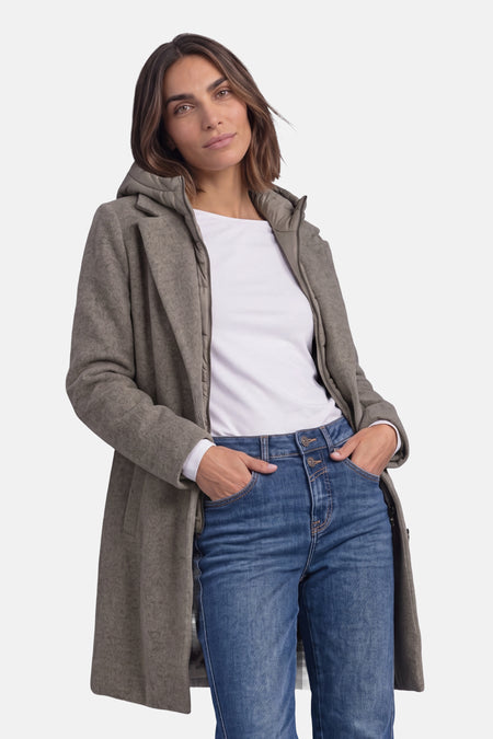 Dames tops jas casual taupe - STREET ONE