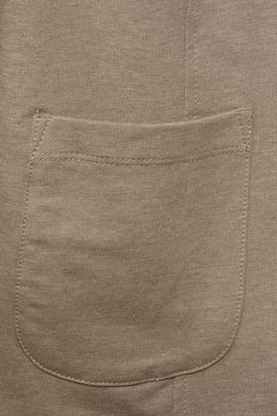 Beige blazer van STREET ONE met opgestikte zak, in een getextureerde stof.