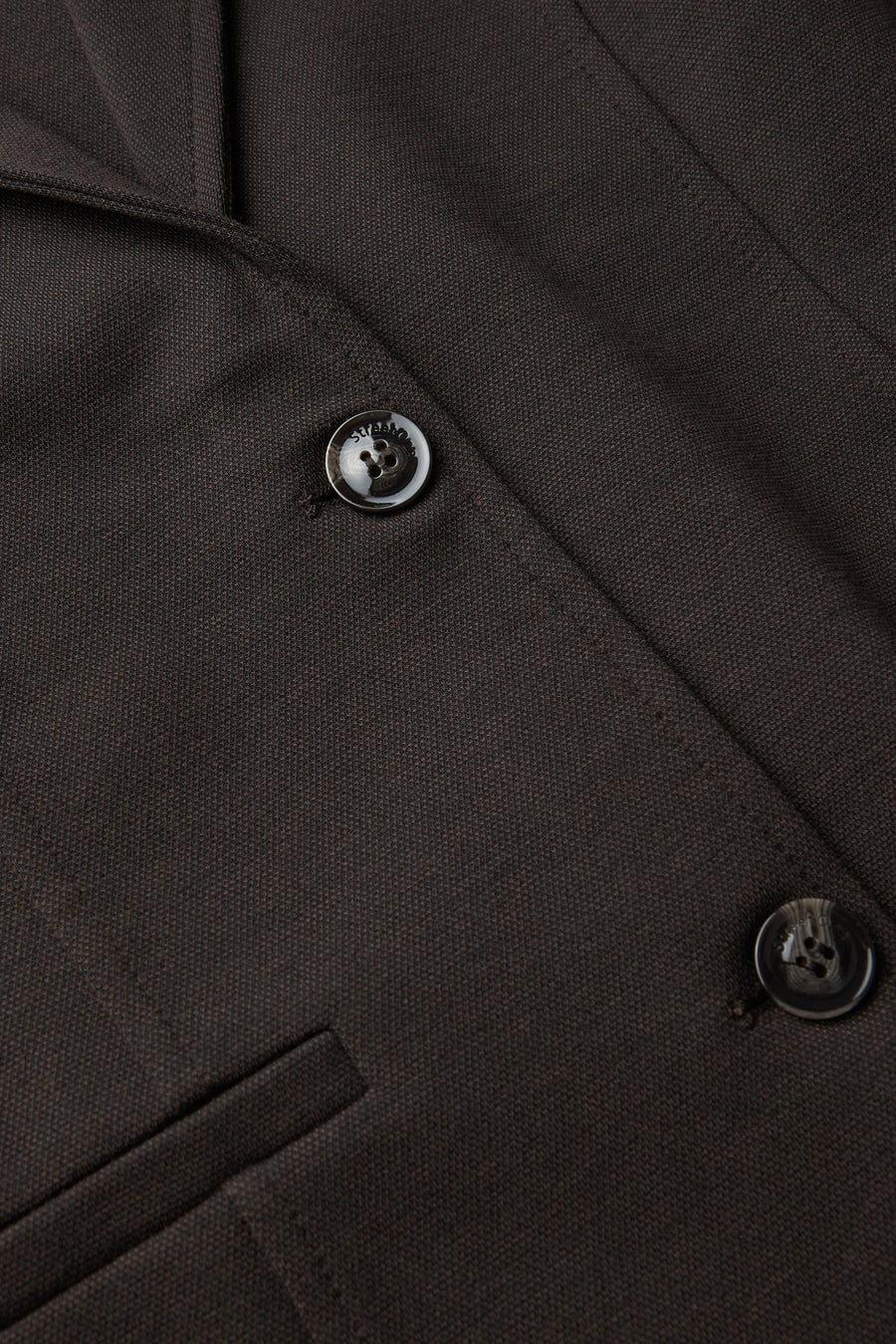 Bruine blazer van STREET ONE met knoopsgat en paspelzak.