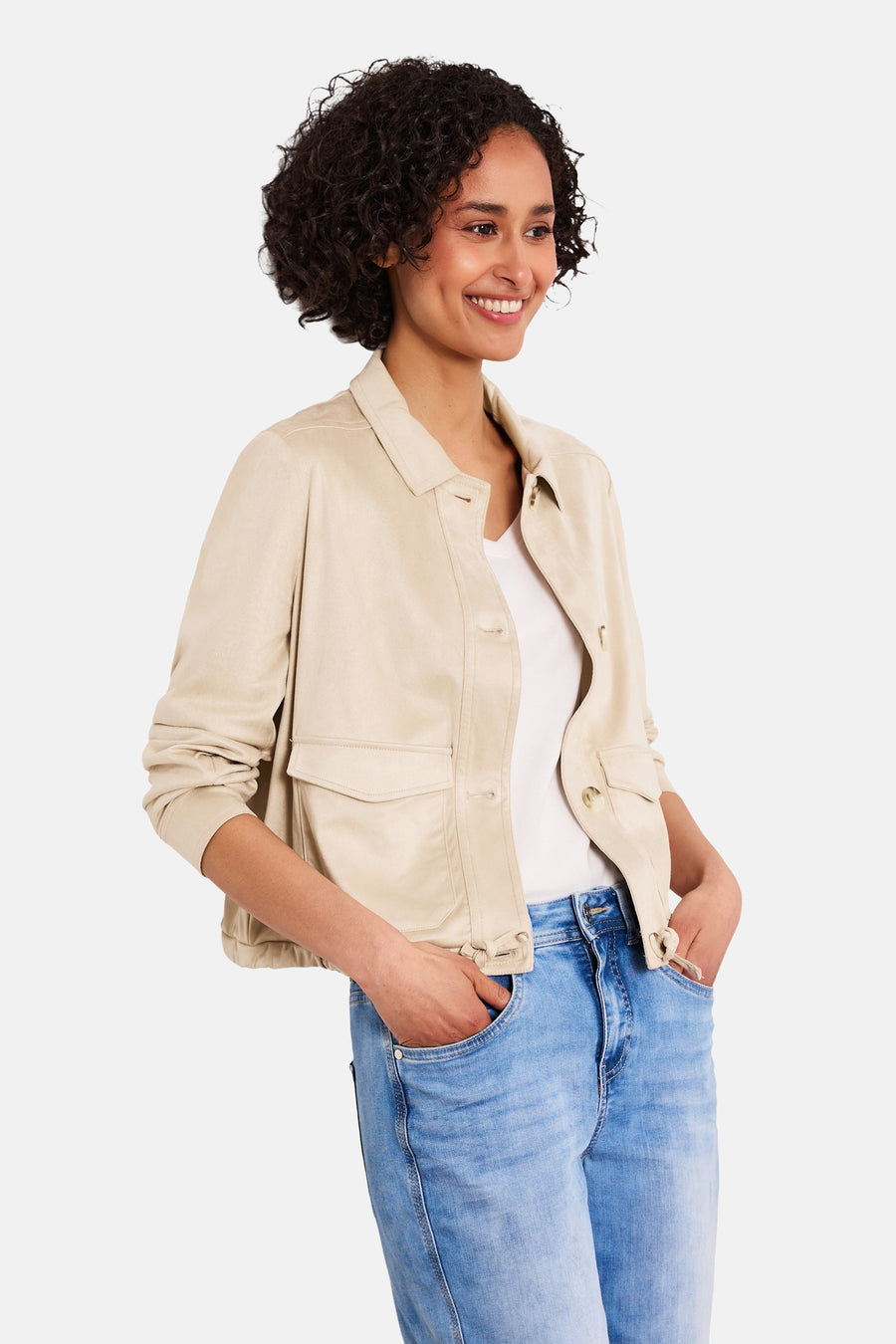 Korte jas beige - STREET ONE