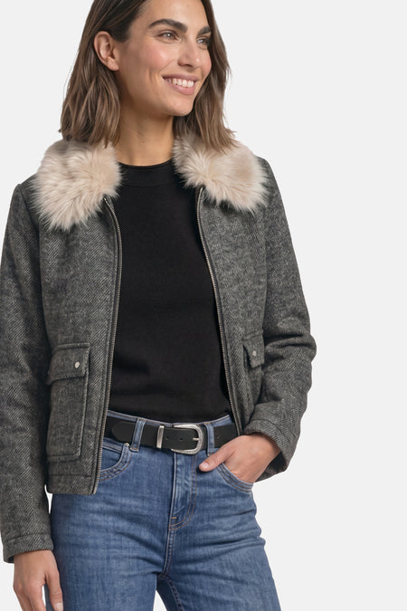 Veste courte bleu - STREET ONE