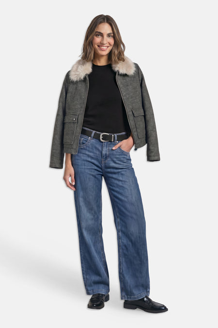 Veste courte bleu - STREET ONE