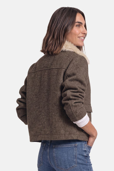 Dames tops jas casual brun - STREET ONE