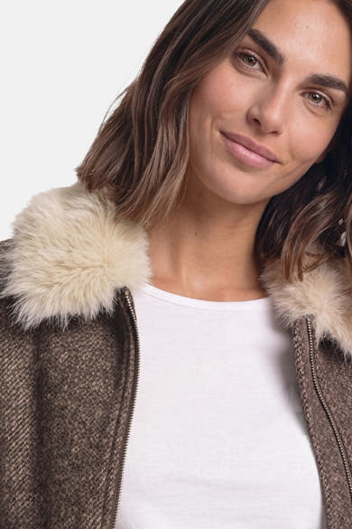 Dames tops jas casual brun - STREET ONE