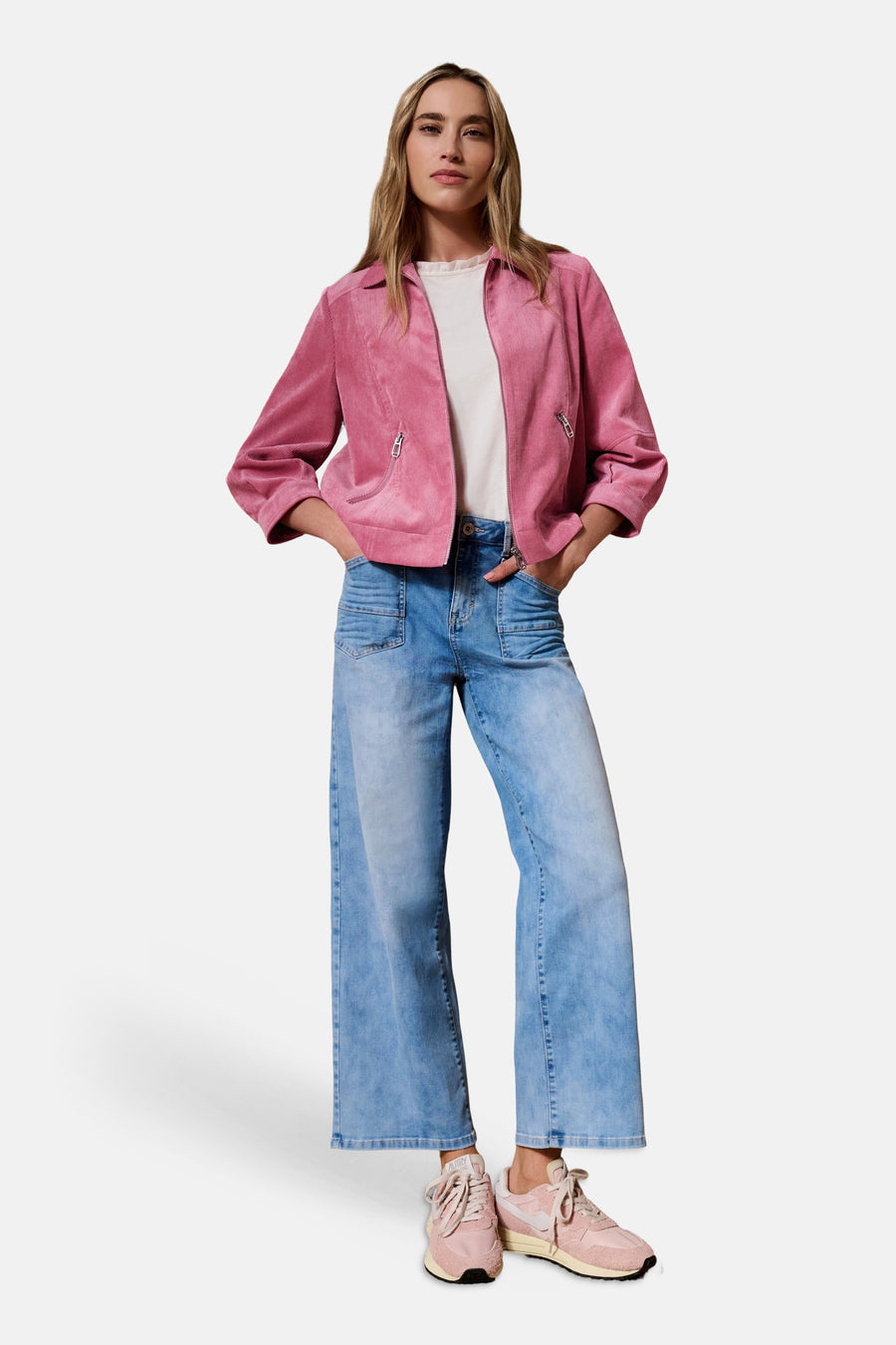 Dames tops jas overshirt rose - STREET ONE