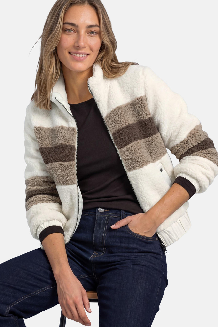 Dames tops jas bomber multicolor - STREET ONE