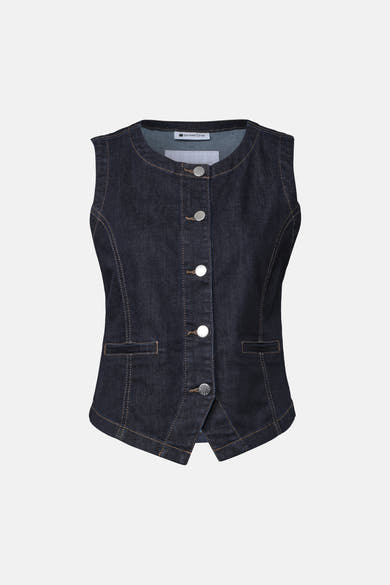 Gilet dark blue denim - STREET ONE