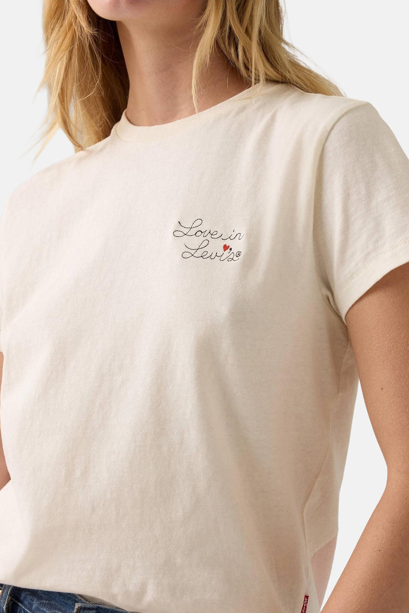 T-shirt met korte mouwen - Ecru