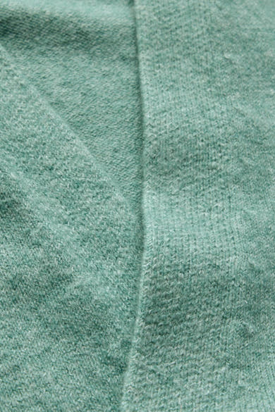 Groene gebreide cardigan van Street One, zachte textuur en gebreide look.