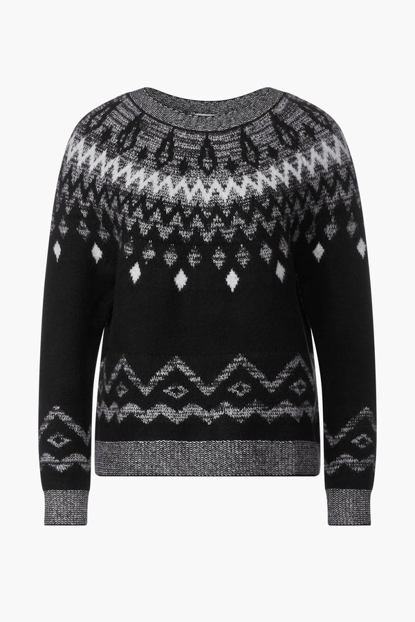 Trui met ronde hals Zwart - STREET ONE