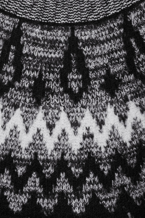 Pull col rond Noir - STREET ONE