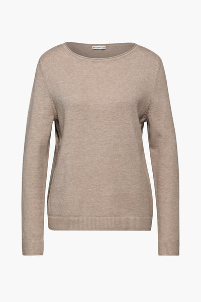 Pull col rond Beige - STREET ONE