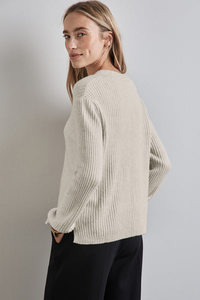 Pull col V Beige - STREET ONE