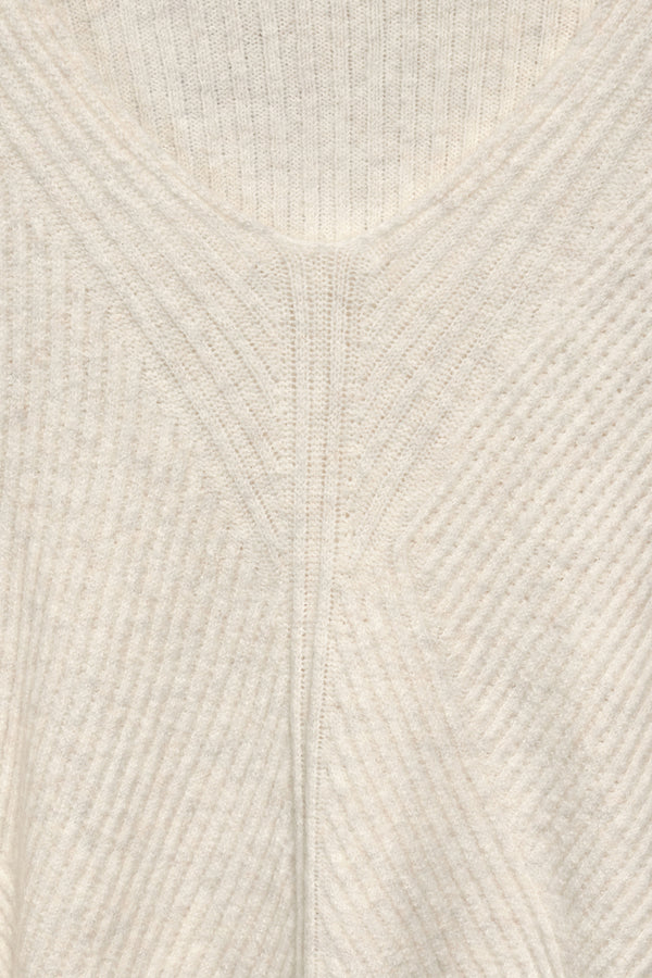 Pull col V Beige - STREET ONE