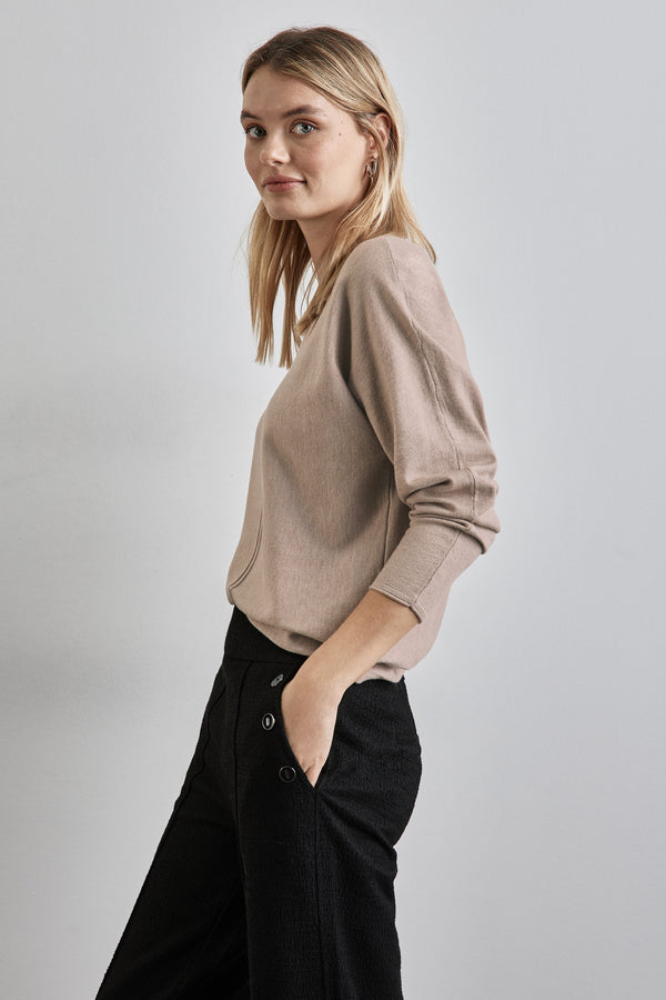 Pull col rond Beige - STREET ONE