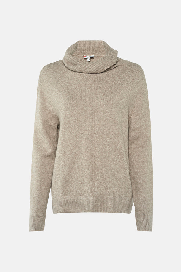 Pull col montant Beige - STREET ONE