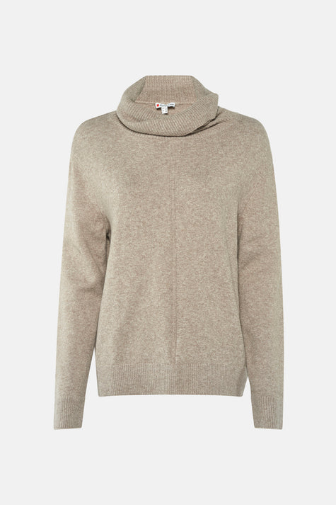 Pull col montant Beige - STREET ONE