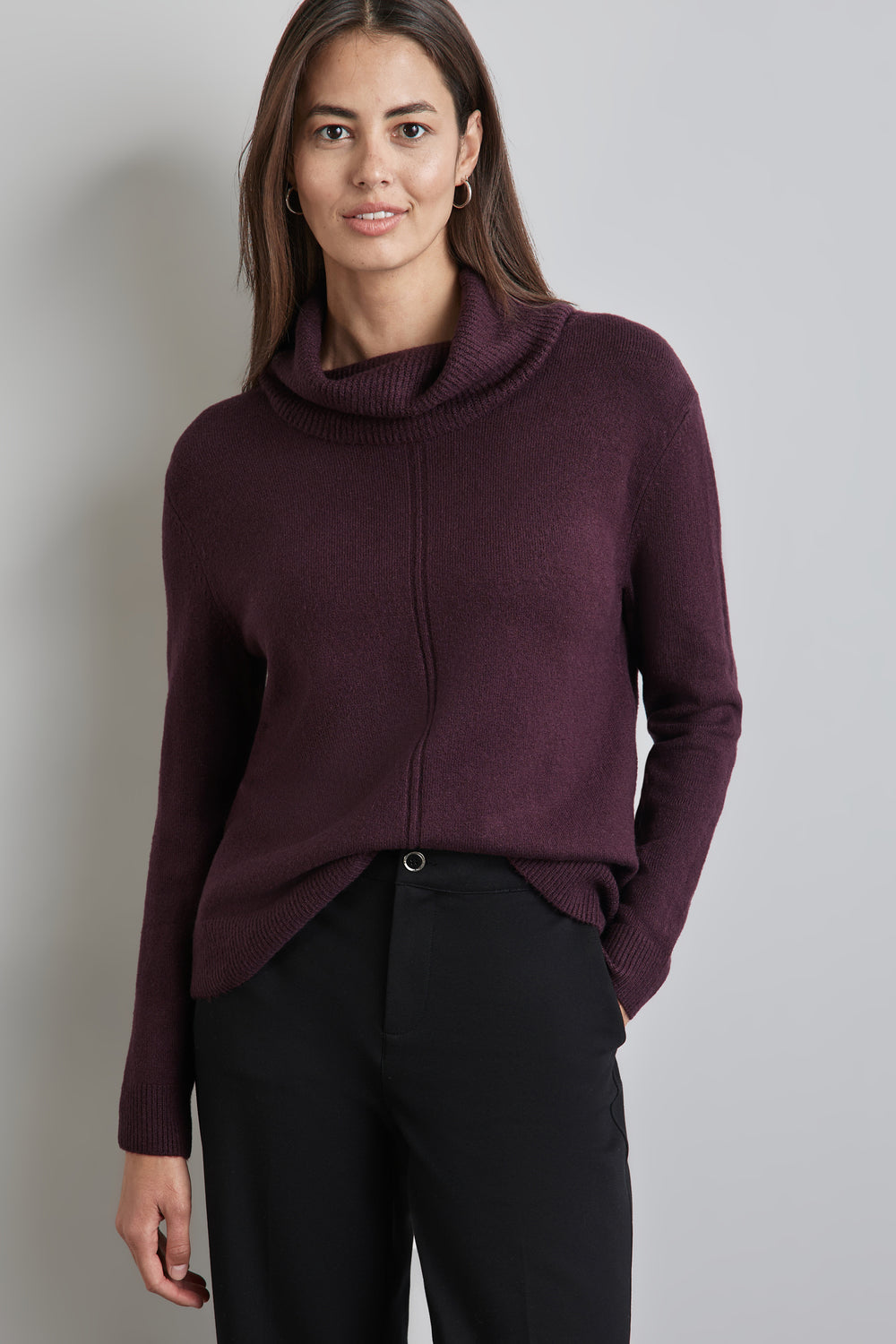 Pull col montant Rouge - STREET ONE