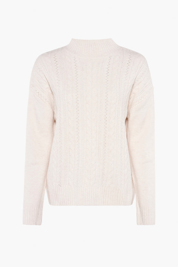 Pull col rond Écru - STREET ONE