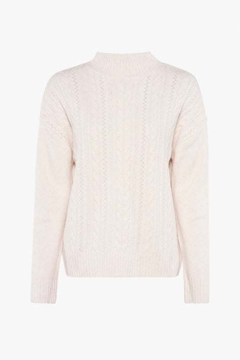 Pull col rond Écru - STREET ONE