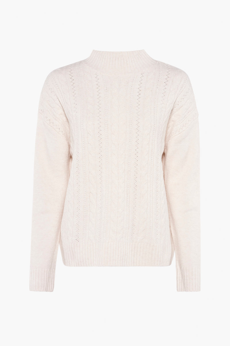 Pull col rond Écru - STREET ONE