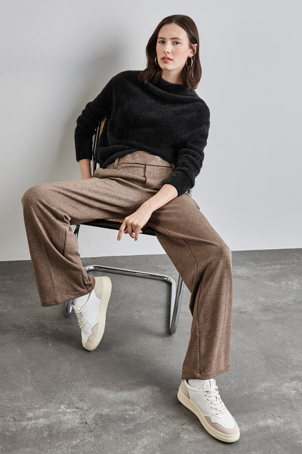 Pull col rond Noir - STREET ONE