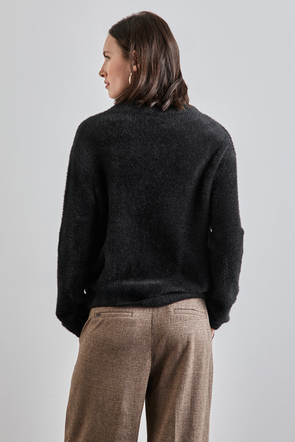 Pull col rond Noir - STREET ONE
