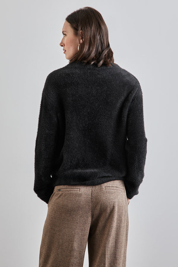 Pull col rond Noir - STREET ONE