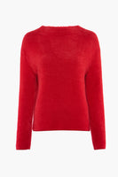 Pull col rond Rouge - STREET ONE