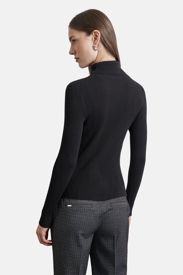 Pull col montant Noir - STREET ONE