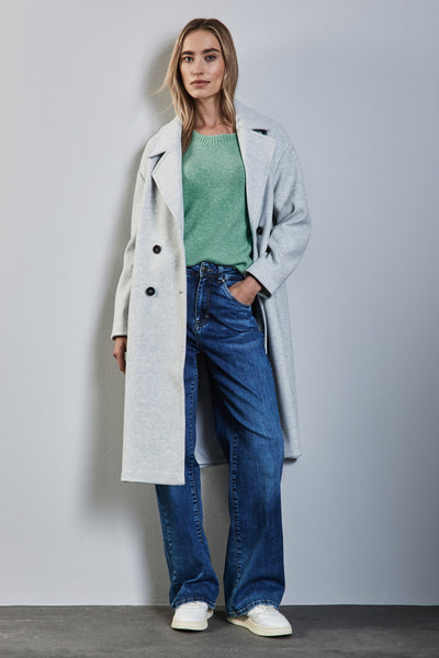 Pull col rond VERT - STREET ONE