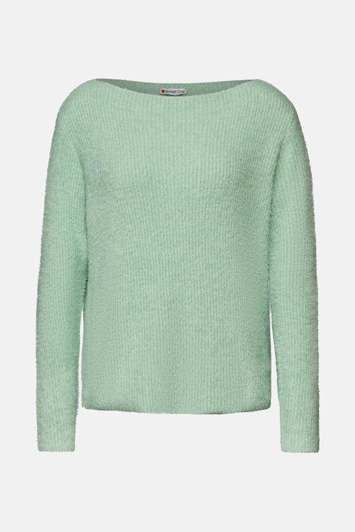 Pull met ronde hals - green