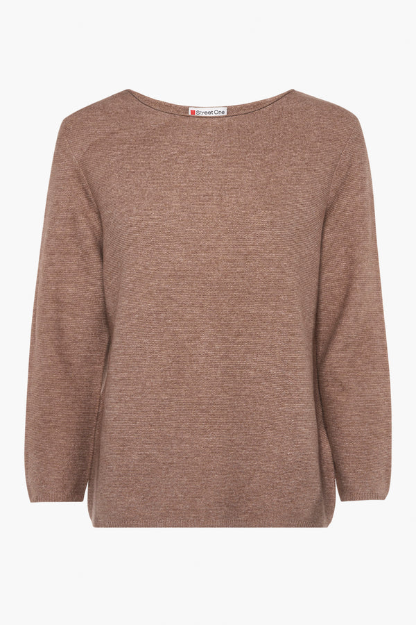 Pull col rond Beige - STREET ONE