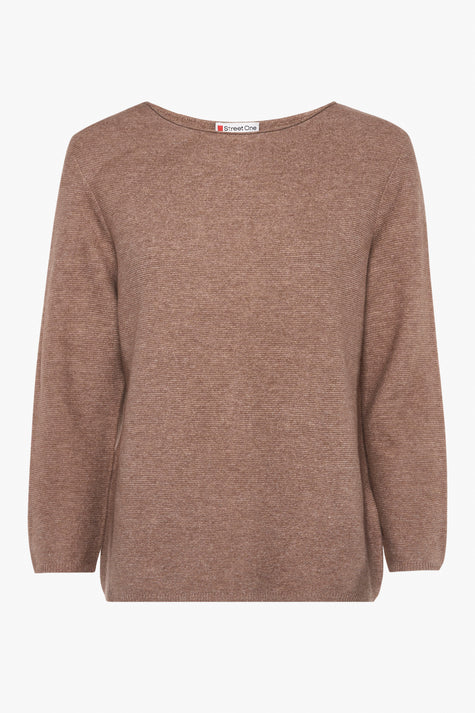 Pull col rond Beige - STREET ONE